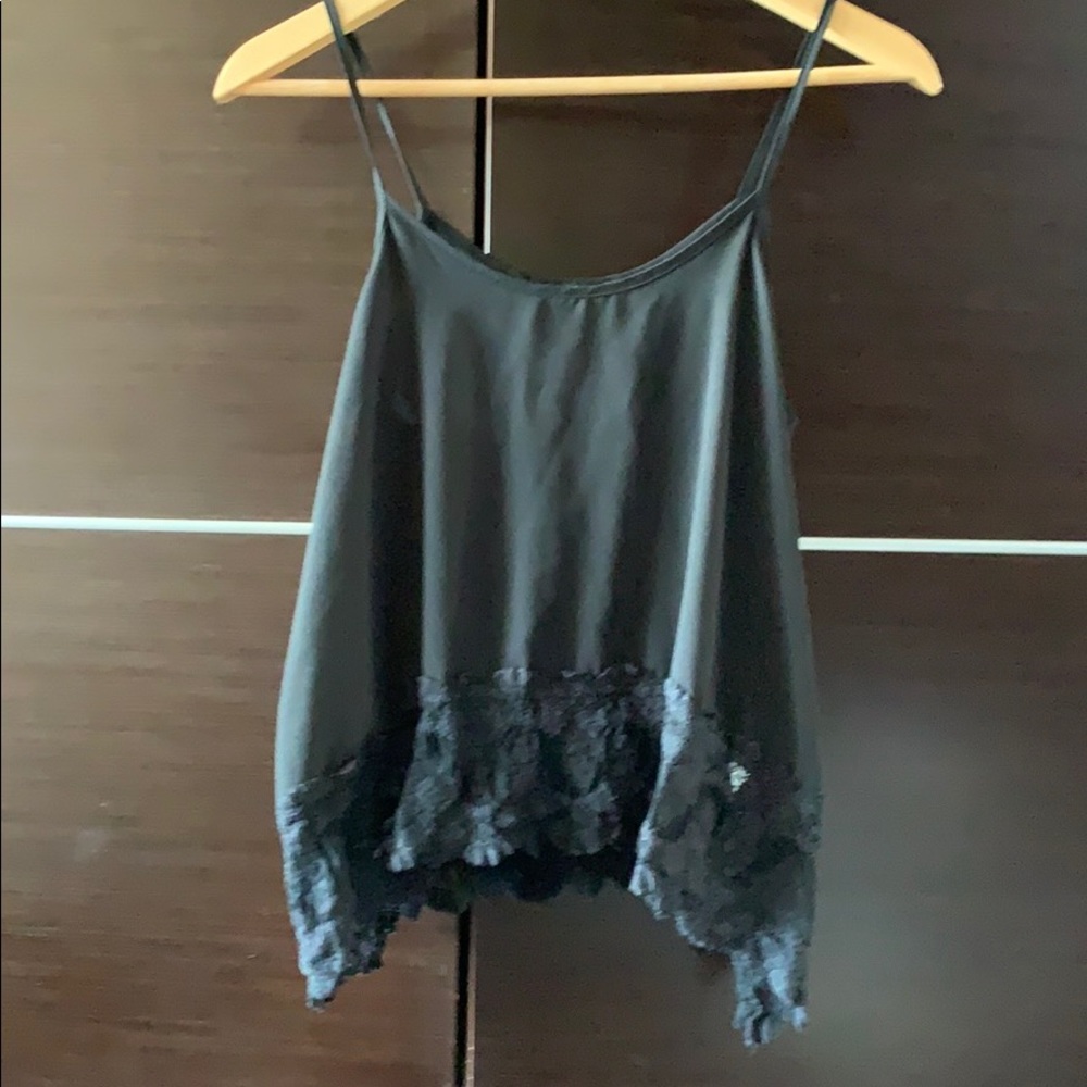 Crochet hem top